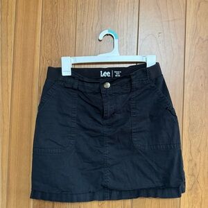 Vintage Lee Black Mini Skort